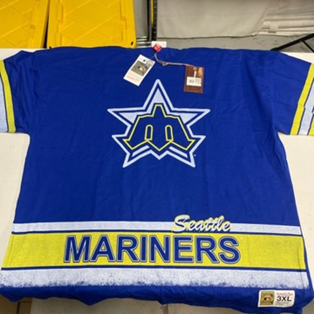 Seattle Mariners Mitchell & Ness Oversized Cooperstown Collection 3X T-Shirt NWT